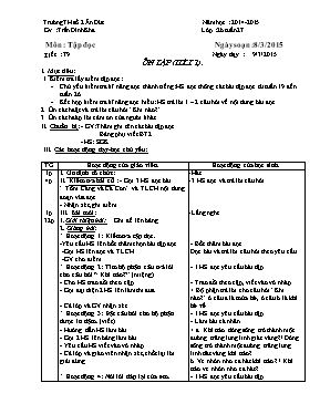 Giáo án Lớp 2 - Tuần 27 - Năm học 2014-2015